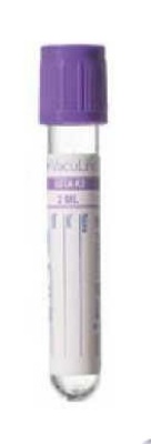 ВакуЛайф Одноразові вакуумні пробірки для забору крові, К3 ЕДТА, 13×75 мм (mm), 2 мл (ml)